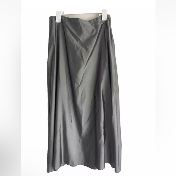 Star CCC Maxi Skirt Metallic Disco Silver Circular Flared Lined 80’s Wom… - Picture 2 of 8